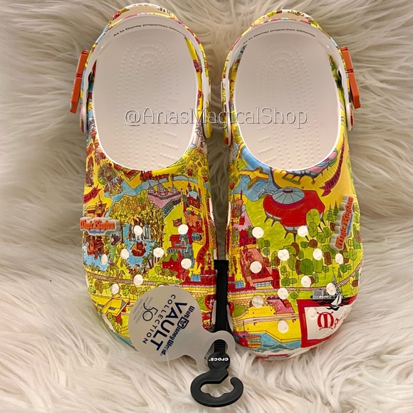 22 Walt Disney World 50th Anniversary Vault Collection Parks Map Crocs - Picture 8 of 13